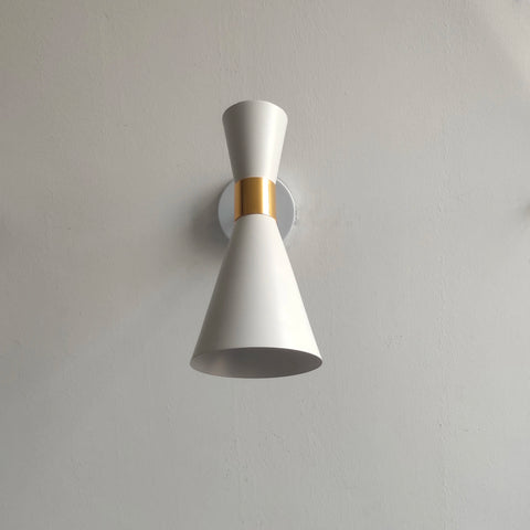 Fashion black white wall lamps Copper rotating head Aluminum shade E27 Luminaire Living dining room bedroom Wall sconces Decor