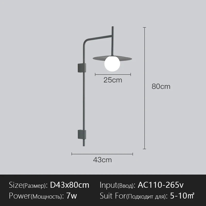 Menvix Modern Wall Lamp Nordic LED Lighting Fixtures Creative Sconces for Bedside Living Room Home Indoor Decoration Luminaire