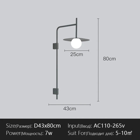 Menvix Modern Wall Lamp Nordic LED Lighting Fixtures Creative Sconces for Bedside Living Room Home Indoor Decoration Luminaire