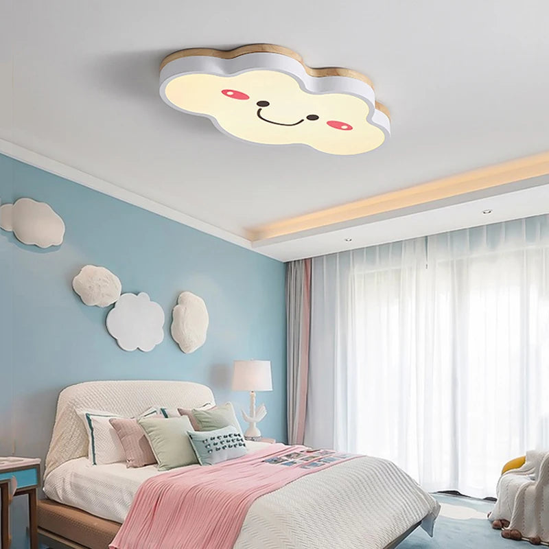 Led Cloud Ceiling Lights Multicolor Children's Room Ceiling Lamp Cartoon Bedroom Chandelier Amusement Kindergarten Nursery Lamps