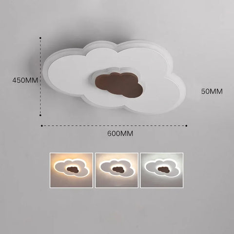 Cloud Ceiling Light Children Room Ceiling Light Fixture Acrylic LED Ceiling Light Dimmable with Remote Control Lamp Kid Bedroom
