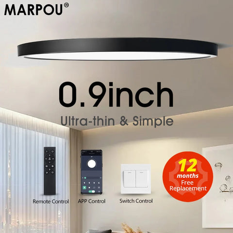 0.9inch Smart lamp Led ceiling lamp APP/ Remote Control Dimmable Indoor lighting for living room led lights for room Bedroom