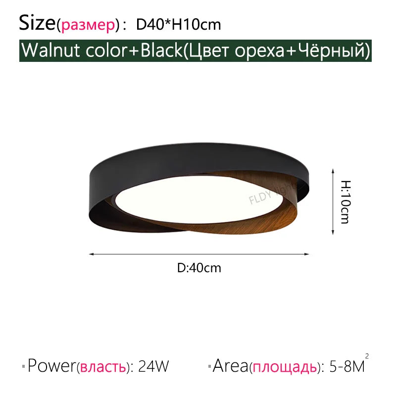 Dimmable Eye Protection LED Chandelier Modern Living Room Bedroom Study Ceiling Light Restaurant Circular LED Light