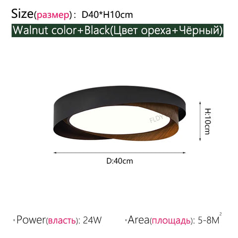 Dimmable Eye Protection LED Chandelier Modern Living Room Bedroom Study Ceiling Light Restaurant Circular LED Light