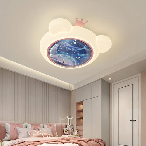 Modern Cartoon Astronaut Planet Ceiling Light Children Bedroom Study Nursery Home Decorate Chandelier Lamp Lustre Indoor Fixture