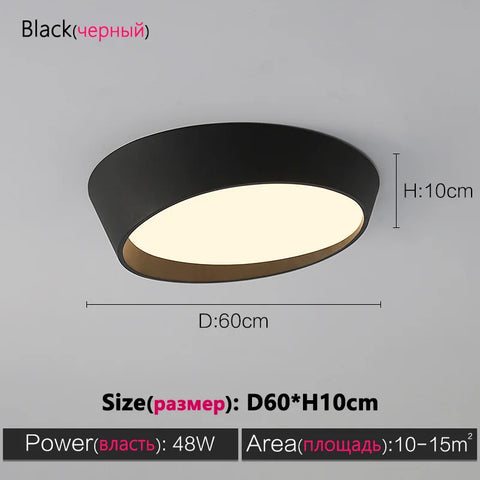 Bedroom ceiling lamp led modern minimalist minimalist Nordic lamps round living room lamp dining room master bedroom room lamp