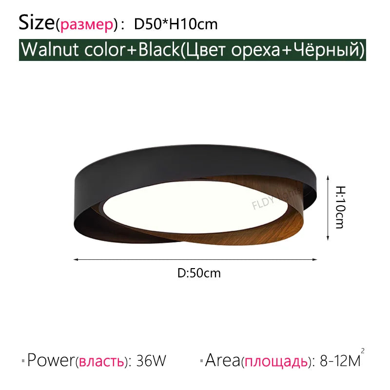 Dimmable Eye Protection LED Chandelier Modern Living Room Bedroom Study Ceiling Light Restaurant Circular LED Light