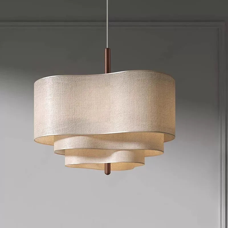 Wabi Sabi Pendant Lights Living Room Kitchen Island Led Ceiling Chandelier Japan Cloth Ceiling Lamp Home Decorations Lustre