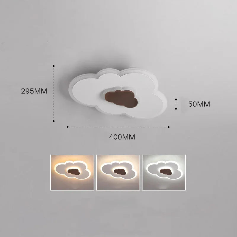 Cloud Ceiling Light Children Room Ceiling Light Fixture Acrylic LED Ceiling Light Dimmable with Remote Control Lamp Kid Bedroom