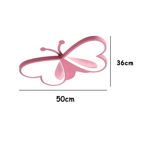 Children's lamp Pink butterfly ceiling lights girl boy's room  LED ceiling lamp living room kindergarten decor Light fixture