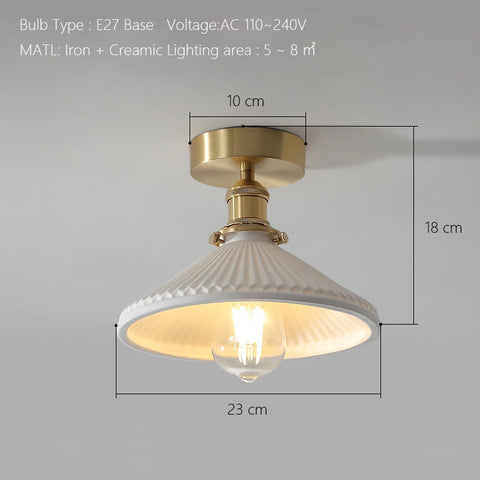 Japanese Ceramic Chandelier Lighting for Kitchen Dining Room Restaurant Bar Bedside Nordic Luxury Led Chandelier Ceiling Lamp