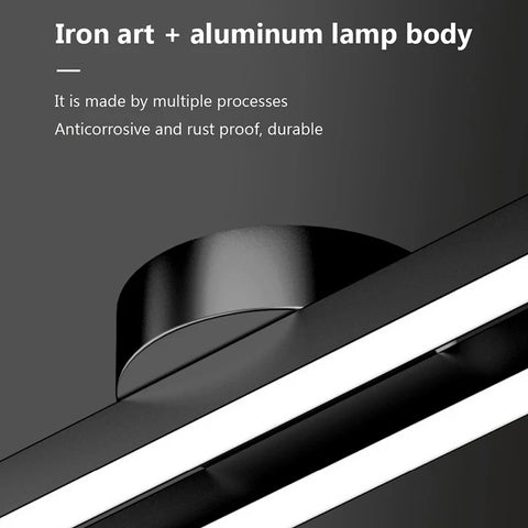 Modern LED Ceiling Light Long Aluminum Double Line Creative Design Ceiling Light Indoor Lighting Fixtures For Corridors Balconie