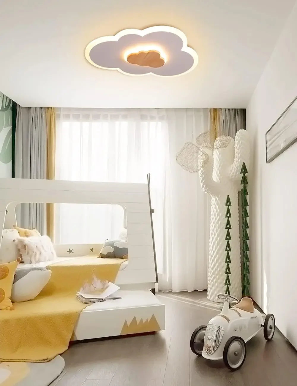 Cloud Ceiling Light Children Room Ceiling Light Fixture Acrylic LED Ceiling Light Dimmable with Remote Control Lamp Kid Bedroom