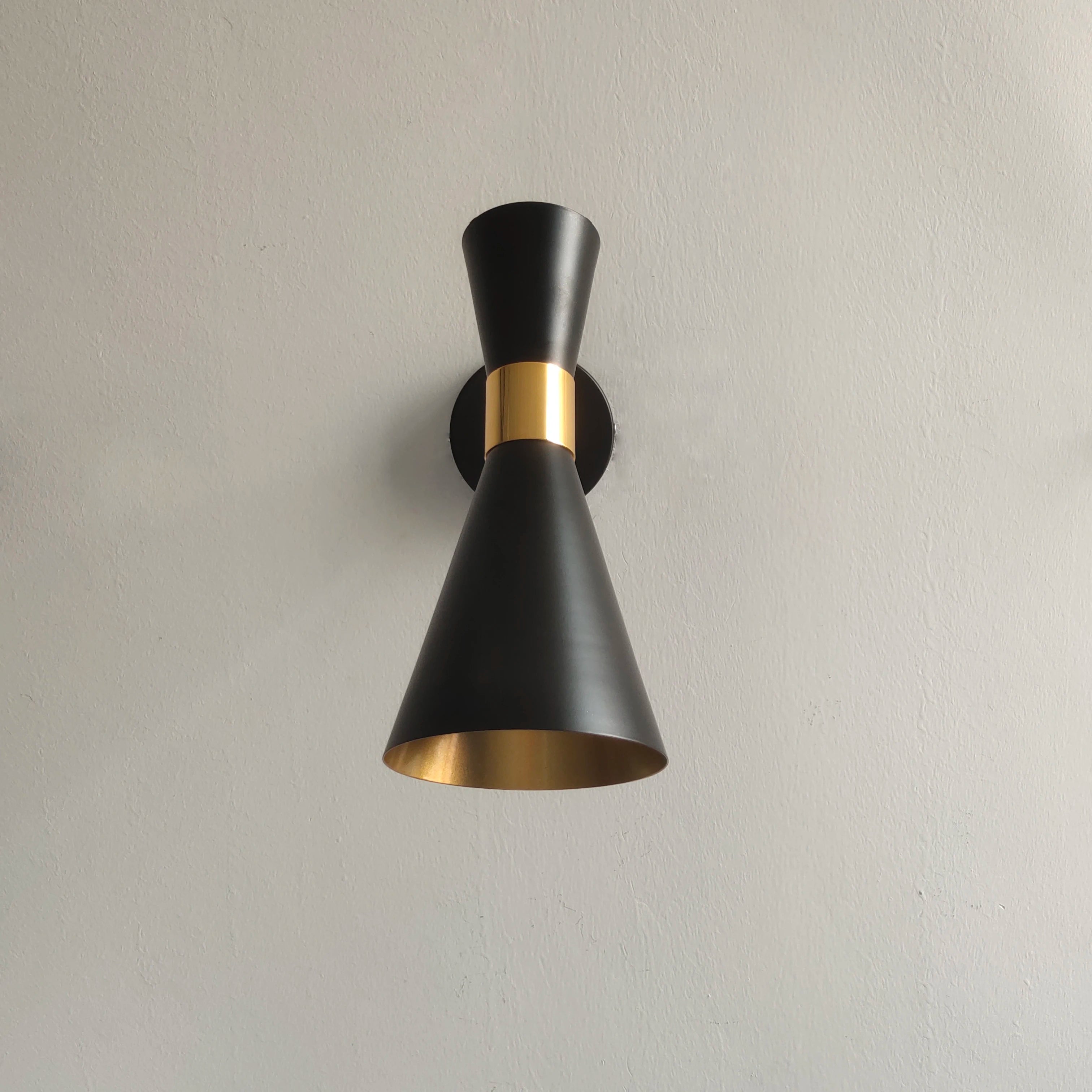 Fashion black white wall lamps Copper rotating head Aluminum shade E27 Luminaire Living dining room bedroom Wall sconces Decor
