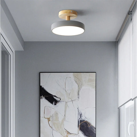 Creative Led Wood Art Ceiling Lamp Bedroom Living Room Corridor Ceiling Light LED Restaurant Lamps AC220V Decorative Fixtures