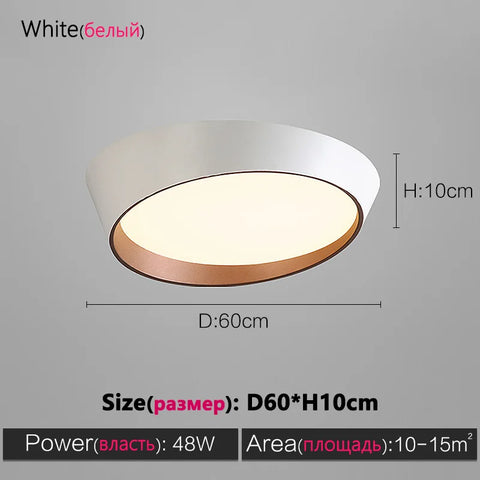 Bedroom ceiling lamp led modern minimalist minimalist Nordic lamps round living room lamp dining room master bedroom room lamp
