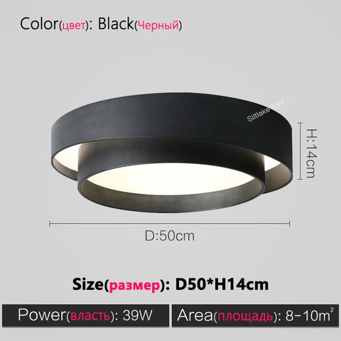 Full spectrum bedroom lamp ceiling lamp master bedroom lamp simple modern study living room lights