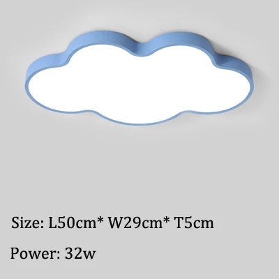 Led Cloud Ceiling Lights Multicolor Children's Room Ceiling Lamp Cartoon Bedroom Chandelier Amusement Kindergarten Nursery Lamps