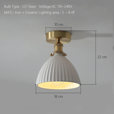 Japanese Ceramic Chandelier Lighting for Kitchen Dining Room Restaurant Bar Bedside Nordic Luxury Led Chandelier Ceiling Lamp