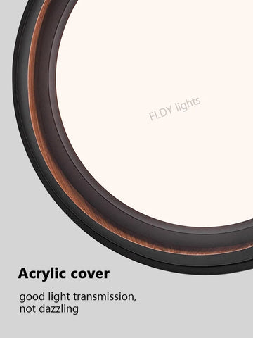 Dimmable Eye Protection LED Chandelier Modern Living Room Bedroom Study Ceiling Light Restaurant Circular LED Light