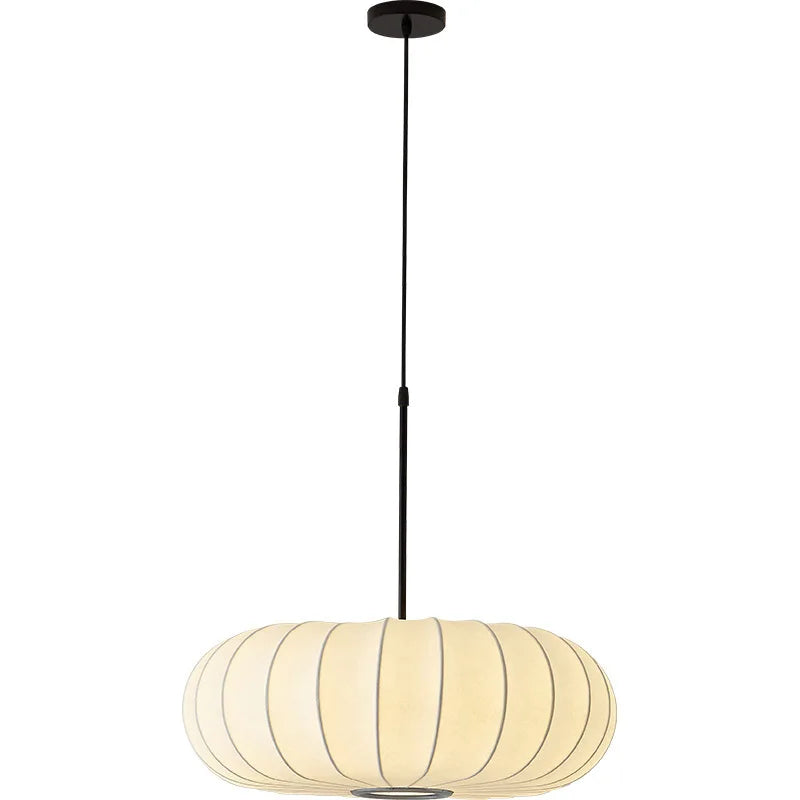 New Wabi Sabi E27 Led Pendant Light Dining Room Silk Suspend Lamp Bedroom Led Lamparas Luminarias Chandelier Lighting Droplight