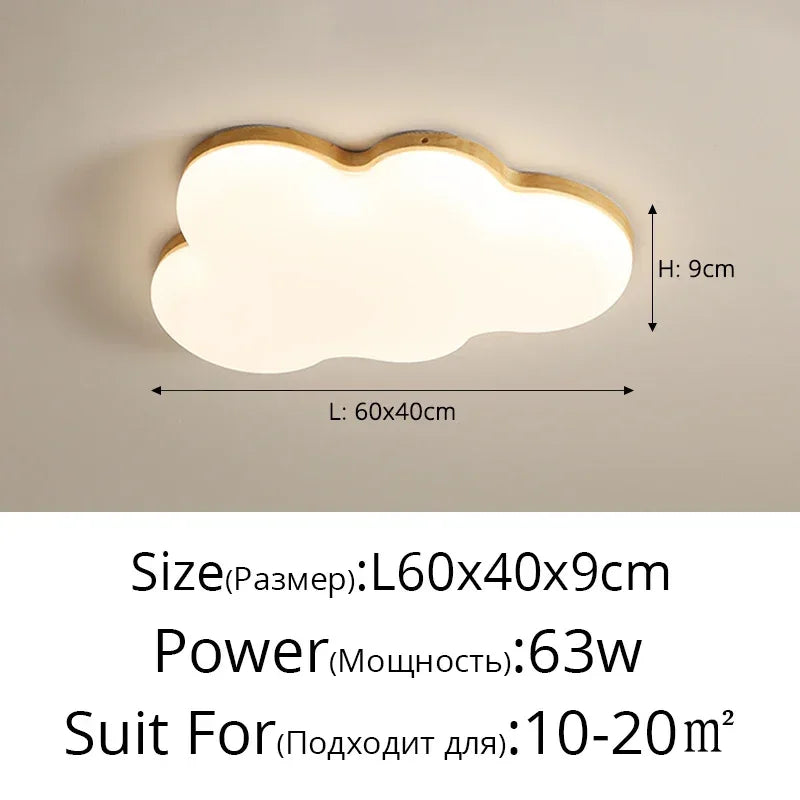 Nordic Cloud Ceiling Lamp Dimmable for Child Bedroom Balcony Baby Room Ceiling Lights Home Decor Indoor Lighting Luster Fixture