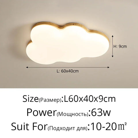 Nordic Cloud Ceiling Lamp Dimmable for Child Bedroom Balcony Baby Room Ceiling Lights Home Decor Indoor Lighting Luster Fixture