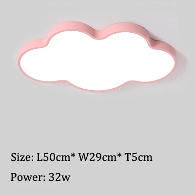 Led Cloud Ceiling Lights Multicolor Children's Room Ceiling Lamp Cartoon Bedroom Chandelier Amusement Kindergarten Nursery Lamps