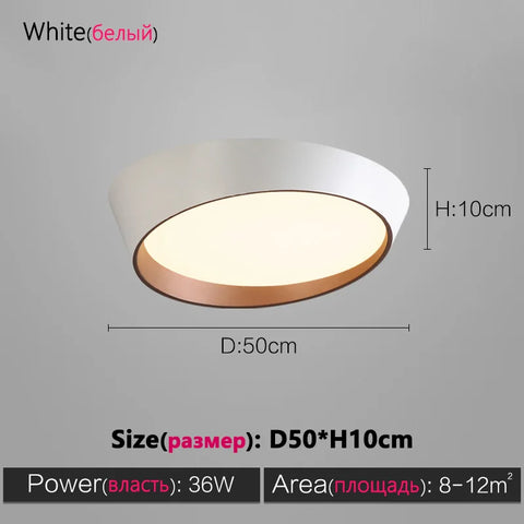 Bedroom ceiling lamp led modern minimalist minimalist Nordic lamps round living room lamp dining room master bedroom room lamp