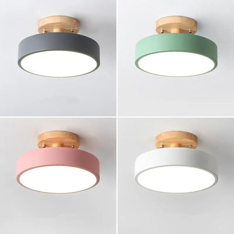 Creative Led Wood Art Ceiling Lamp Bedroom Living Room Corridor Ceiling Light LED Restaurant Lamps AC220V Decorative Fixtures