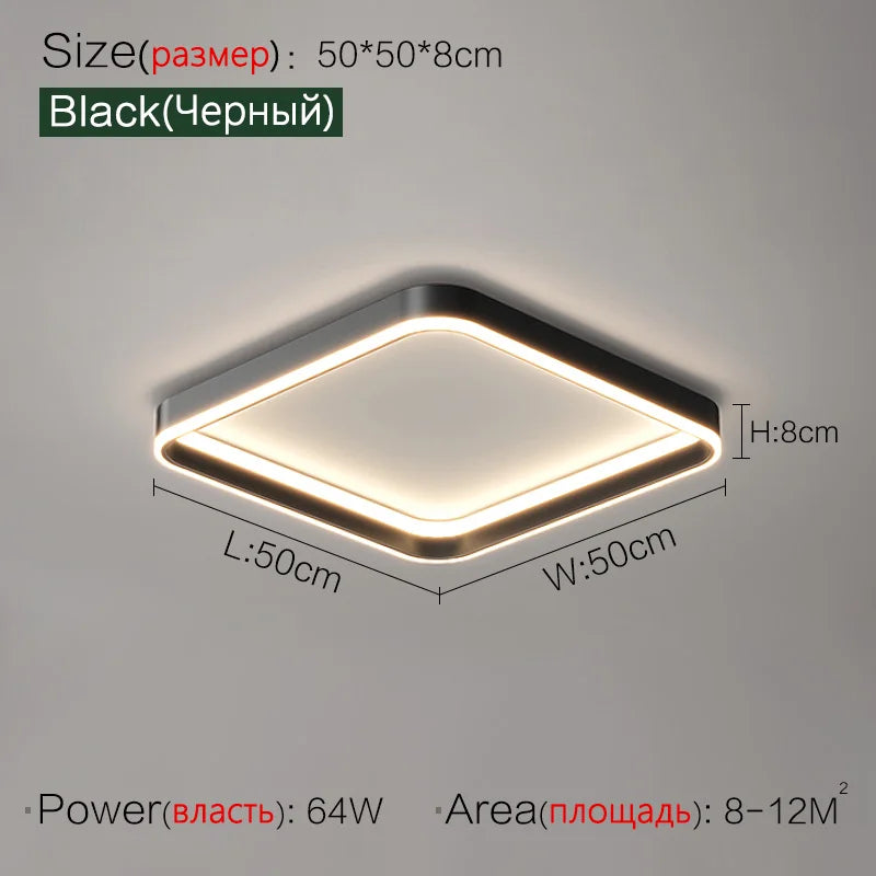 Bedroom lamp ceiling lamp led warm romantic decoration creative Nordic lights modern minimalist room master bedroom ceiling lamp