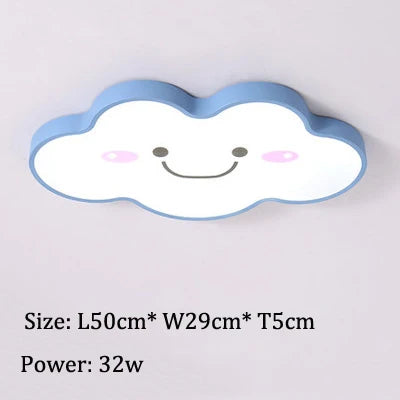 Led Cloud Ceiling Lights Multicolor Children's Room Ceiling Lamp Cartoon Bedroom Chandelier Amusement Kindergarten Nursery Lamps