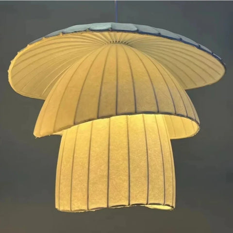 Modern Japanese Wabi Sabi Silk Chandeliers Living Dining Room Bedroom Home Decor Nordic Pendant Lights Indoor Lighting Fixtures