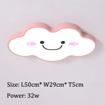 Led Cloud Ceiling Lights Multicolor Children's Room Ceiling Lamp Cartoon Bedroom Chandelier Amusement Kindergarten Nursery Lamps