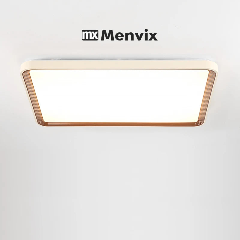 Menvix Modern LED Ceiling Light Wood Home Lightng Living Room Kitchen Bedroom Bathroom Room Surface Ceiling Lamp Home Decoration