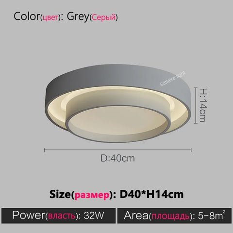 Full spectrum bedroom lamp ceiling lamp master bedroom lamp simple modern study living room lights