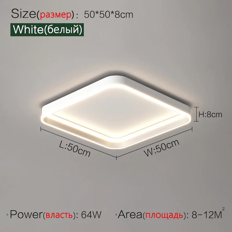Bedroom lamp ceiling lamp led warm romantic decoration creative Nordic lights modern minimalist room master bedroom ceiling lamp