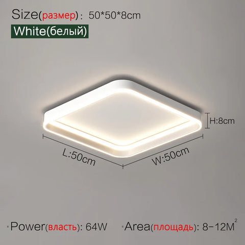 Bedroom lamp ceiling lamp led warm romantic decoration creative Nordic lights modern minimalist room master bedroom ceiling lamp