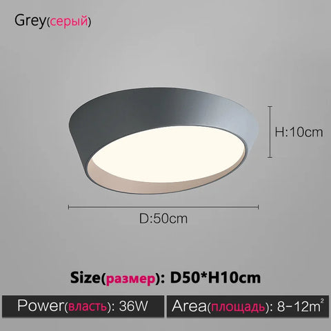 Bedroom ceiling lamp led modern minimalist minimalist Nordic lamps round living room lamp dining room master bedroom room lamp