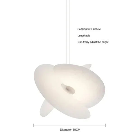Nordic Silk Salon Chandeliers Creative Curve Design Led Light Modern Home Decoration for Living Room Dining Bedroom Pendant Lamp