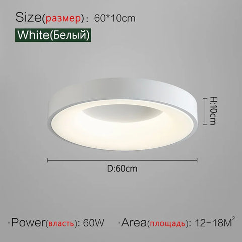 Bedroom lamp ceiling lamps Nordic minimalist modern room 2023 new minimalist round dining room master bedroom lights