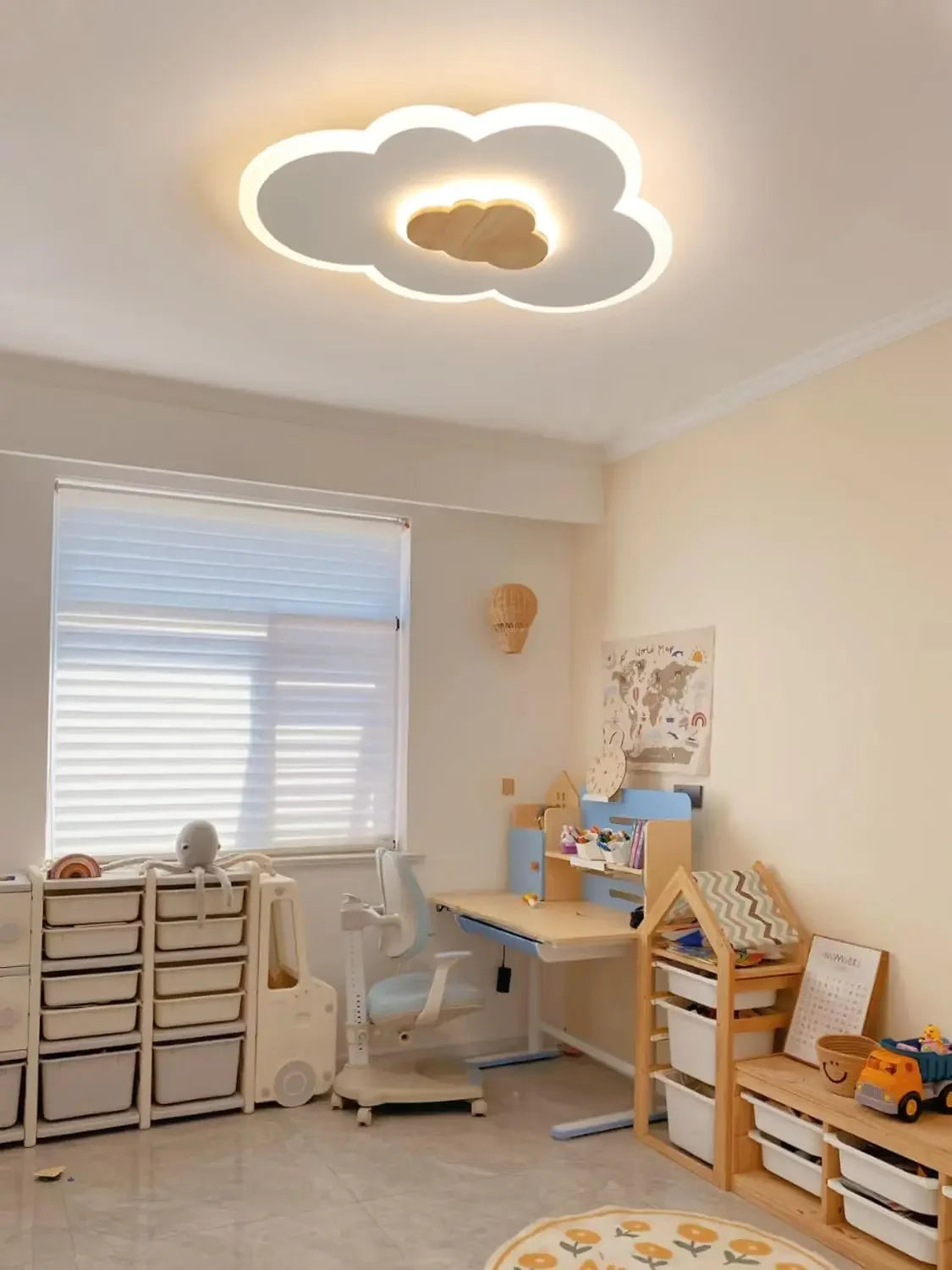 Cloud Ceiling Light Children Room Ceiling Light Fixture Acrylic LED Ceiling Light Dimmable with Remote Control Lamp Kid Bedroom