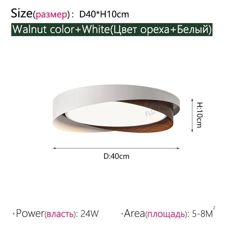 Dimmable Eye Protection LED Chandelier Modern Living Room Bedroom Study Ceiling Light Restaurant Circular LED Light