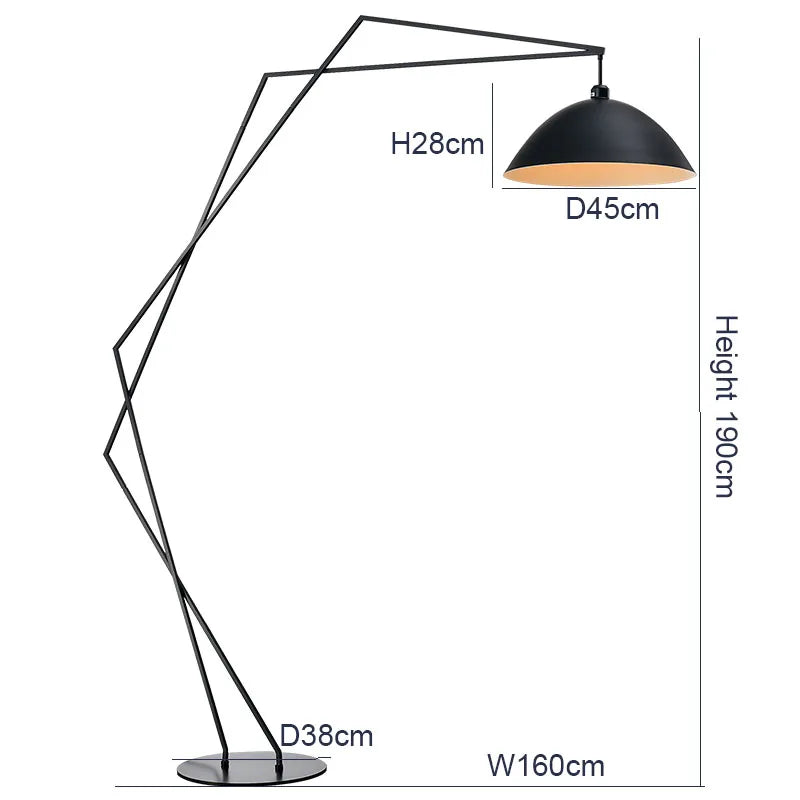 Nordic LED Fishing Floor Lamp Fabric Lampshade Standing Light Living Room Bedroom Home Decor Indoor Lighting Table Lamp Remote
